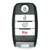 Keyless2Go KIA 4-Button Smart Key CQOFN00040 95440-A7500 433 MHz Premium Aftermarket