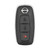 Nissan 3 Button Proximity Smart Key KR5TXPZ1, 285E3-5MR1B, 433 MHz - Refurbished, Grade A
