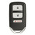 KEYLESS2GO Honda 3-Button Smart Key ACJ932HK1210A 72147-TP6-A61 315 MHz Driver 1, Premium Aftermarket