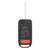 Mercedes 4-Button Flip Key NCZMB1K W163 - 44 (PCF7935) Chip - HU64 315 MHz, Standard Aftermarket