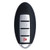 Nissan Murano 4 Button Remote Shell Replacement KR55WK49622 285E3-1AA0B Premium Aftermarket  