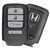 Honda 4 Button Driver 1 Smart Key KR5T41, 72147-T6Z-A61, 433 MHz - New, OEM