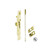 DON-JO 1555-605 Flush Bolt For Metal Door-Brass Our Brands DON-JO
