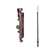 DON-JO 1550-DU Flush Bolt For Aluminum Doors-Duranodic Brown Coated