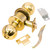 ARROW XRK02-BD-03 Privacy Cylindrical Knob Lock-Brass