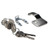 Kenaurd USPS Mailbox Lock - Counter-Clockwise - HL1 Keyway - Keyed Different - US14 Bright Nickel