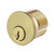 Kenaurd Premium Mortise Cylinder - 1" - US3 - Polished Brass - SC1 