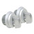 Kenaurd ZINC Mortise Cylinder - 1" - Aluminum Finish - Thumb Turn - (2-Pack)