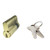 Kenaurd Profile Cylinder – Single Sided - US3 - Polished Brass - 2 Keys - 6 Pin (SC1) (1-3/4" 46mm)