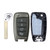 Hyundai 4-Button Replacement Shell For 95430-J0700, Standard Aftermarket