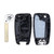 Hyundai 4-Button Replacement Shell For 95430-J9500, Standard Aftermarket