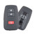 Toyota 3 Button Proximity Smart Key C-HR Logo MOZBR1ET, 89904-10051, 315 MHz - Refurbished Grade A
