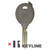 Keyline Y164 CHipless Key Shell 5 -PACK