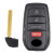 Toyota 4 Button Smart Key Replacement Shell HYQ14FBX, 8990H-0C010, Aftermarket