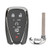 Keyless2Go Chevrolet 5 Button Smart Key HYQ4ES, 13522891, 433 MHz - Premium Aftermarket