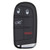 Keyless2Go Jeep 4 Button Smart Key (Version 2) M3N-40821302, 68143504AB, 433 MHz - Premium Aftermarket