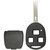 Keyless2Go Rugged 3 Button Remote Head Key Shell for Lexus - Long Blade