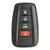 Toyota Camry Hybrid 4 Button Proximity Smart Key HYQ14FBC, 89904-06350, 315 MHz - Refurbished, Recase