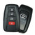 Toyota 4 Button US Production Smart Key HYQ14FBC, 89904-06220, 315 MHz - Refurbished, Recase