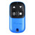 XHorse - 4-Button Garage Door Remote Blank - Blue Finish (Wired) (XKXH04EN)