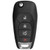 Chevrolet 4 Button Remote Flip Key LXP-T003, 13588756, 315 MHz - Refurbished, Recase