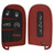 Dodge 5 Button Red Smart Key M3N-40821302, 68234960AB, 433 MHz - Refurbished, Grade A