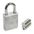 GMS P175 Standard Padlock w/ Rekeyable Cylinder - 1.75" Body - US26D - Satin Chrome - Kwikset - KW1