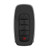 Nissan Replacement 5 Button Smart Key Shell KR5TXPZ3, 285E3-6LY5A, 433 MHz - Aftermarket