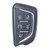 Cadillac 6 Button Smart Key Shell Replacement Case YGOG20TB1, 13541571 - Aftermarket