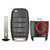 Kia 4 Button Remote Flip Key Shell Replacement Case TQ8-RKE-4F19, NYODD4TX1306-TFL, OSLOKA-875T, TQ8-RKE-3F05, TQ8-RKE-4F27 - Aftermarket
