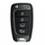 Kia 4 Button Remote Flip Key for Canada Models OSLOKA-450T, 95430-G3000, 434 MHz - Refurbished, Grade A