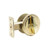 DeGuard Premium Grade 3 Polished Brass SC1 Entrance Combo Lockset