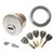 DeGuard 1" Key Controlled Mortise Cylinder With 206 Keyway, US26D Satin Chrome