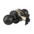Kenaurd Commercial Door Knob Set 2-3/4" Standard Backset, Oil Rubbed Bronze, Passage, Grade 2