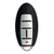 Nissan 5 Button Smart Key Case and Pad Replacement Shell CWTWB1U818, 285E3-1JA1A - Aftermarket
