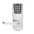 E-Plex E201UXS Electronic Push Button Exit Trim Lever, Schlage 'C' Keyway, 26D Satin Chrome, Grade 1