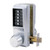E-Plex EE1011 Mechanical Push Button Cylindrical Knob Lock Set, Double Sided Entry & Egress, 2-3/4" Backset, 26D Satin Chrome