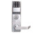Alarm Lock Trilogy DL4500DBL Digital Keypad Mortise Lock With Deadbolt And Privacy Feature, Straight Lever, 2000 Users, 40,000 Event Audit Trail, Left Hand Reversible, Weather-Proof, US26D Satin Chrome