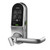 Lockly Guard LATCH 679L Lever Latch Smart Lock -Wi-Fi-Bluetooth App Controlled, Fingerprint Reader, Touchscreen Keypad, Key Override, Mifare RFID, Silver Nickel Finish