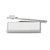 LCN 4040XP Hydraulic Door Closer, Regular Arm, Non-Handed, Size 1-6, Plastic Cover, Aluminum Finish, Grade 1