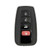 Toyota 4 Button Proximity Key HYQ14FBC, 8990H-07070, 315 MHz, Standard Aftermarket