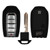 Keyless2Go Replacement Infiniti 5 Button Proximity Smart Key KR5TXN1, 285E3-5NY7A, 433 MHz - Premium Aftermarket