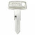 JMA Yamaha YH38 Motorcycle Mechanical Key Blank, YAMA-12D - Pack of 10