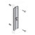 Entry Armor, ELP-310-AL, 12″ x 2-5/8″ Narrow Stile Door Latch Protector - Aluminum
