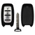 Keyless2Go Replacement Chrysler 4 Button Smart Key M3N-97395900, 68419652AB, 433 MHz - Premium Aftermarket