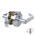 TELL Standard Duty Cylindrical Leverset Storeroom, 2 3/4" Backset, Schlage C Keyway, 26D Satin Chrome, Grade 2 - CL101027