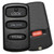 Mitsubishi, Chrysler 4 Button Remote OUCG8D-525M-A, MR587981, 315 MHz - Aftermarket