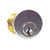 GMS Mortise Cylinder, 1", 5-Pin, Schlage C, US26D Satin Chrome Finish, Keyed Different, AR/ST Cam
