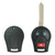 Keyless2Go Replacement 3 Button Shell for Nissan CWTWB1U751 Remote Head Key Shells Keyless2Go