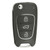 Xhorse Xhorse VVDI Hyundai Type Universal Remote Flip Key 3 Buttons - Wired Our Brands